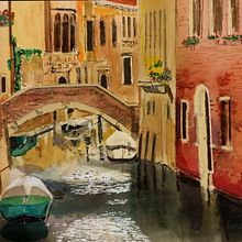 My project in Architectural Sketching with Watercolor and Ink course. Watercolor Painting project by Joe Azzato - 04.20.2020
