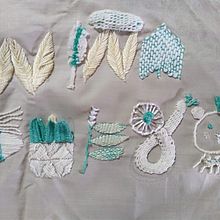 Mi Proyecto del curso: Introducción al bordado en relieve . Broderie de Miranda Paillalef - 04.09.2020