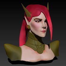 Mi Proyecto del curso: Modelado de personajes en 3D. 3D, and 3D Animation project by Sandra Sanchez - 04.15.2020