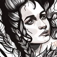Mi Proyecto del curso: Ilustración Neo-Traditional Retrato  Ein Projekt aus dem Bereich Traditionelle Illustration von Teissi Aranda - 09.04.2020