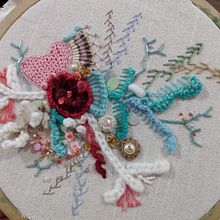 Mi Proyecto del curso: Técnicas avanzadas de bordado: puntadas y composiciones con volumen. Embroider project by tati.heit - 04.09.2020