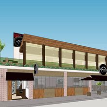 SketchUp - Restaurante em São Vicente - SP. 3D Design, Architecture, Interior Architecture, Digital Architecture, Interior Design, and 3D Modeling project by Guilherme Coblinski Tavares - 02.10.2015