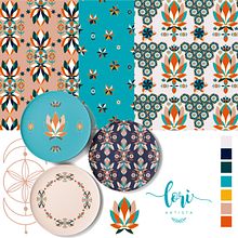 Mi Proyecto del curso: Creación y comercialización de patterns vectoriales. Un progetto di Design, Illustrazione tradizionale, Illustrazione digitale, Illustrazione vettoriale e Pattern design di Lori Artista - 10.04.2020