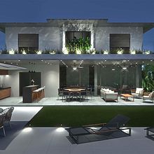 SketchUp e V-Ray - Casa na praia Bertioga. Un proyecto de 3D, Diseño 3D, Arquitectura interior, Ilustración arquitectónica y Modelado 3D de Guilherme Coblinski Tavares - 20.01.2019