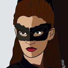 Catwoman. Digital Illustration, and Vector Illustration project by Daniela Rozo Mora - 04.09.2020