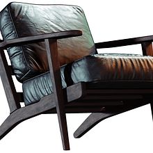 Brooks Lounge Chair. Un proyecto de 3D, Arquitectura digital y Arquitectura interior de arq.winder.flores - 10.04.2020