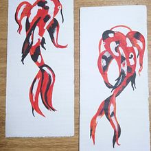 Peces Koi - Pintura acrílica. Un proyecto de Pintura acrílica de Romina Rodriguez - 10.04.2020