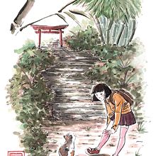 "La subida", Acuarela y tinta china sobre papel.. Traditional illustration project by Astrid Inda - 04.10.2020