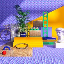 David Playground & Traveling Within My Room. Un progetto di Modellazione 3D di Anood OB - 10.04.2020