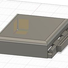 Mi Proyecto del curso: TAPA CON BISAGRA PARA PANEL DE MANDOS DE ALTAVOZ. 3D project by Rocío Salazar - 04.10.2020