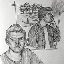 Retrato P&B - Lucas Romano. Un proyecto de Dibujo, Dibujo a lápiz, Dibujo artístico, Dibujo de Retrato, Dibujo realista e Ilustración tradicional de Diego Pereira - 10.04.2020