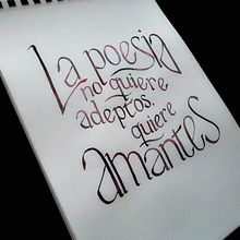 Inspiración por Lorca. Calligraph project by Carmen Iglesias - 04.10.2020