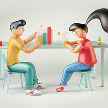From 2D to 3D. 3D Character Design project by Andrés Fernández - 04.10.2020