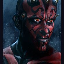 Darth Maul. Traditional illustration project by Fran Perez - 04.10.2020