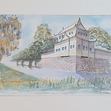 My project in Architectural Sketching with Watercolor and Ink course. Architectural Illustration, and Watercolor Painting project by Jenny Mosher - 04.10.2020
