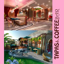 REST: TAPAS&COFFEEBAR  se trata de la fusión de dos culturas y épocas diferente (España-Bolivia) (edad media y lo moderno). Un progetto di Architettura, Architettura d'interni, Retail Design e Interior design di Ximena Sandoval Ichinose - 11.04.2020