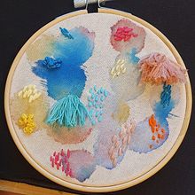 Mi Proyecto del curso: Técnicas básicas de bordado y acuarela. Un proyecto de Bordado y Pintura a la acuarela de Catalina Zuñiga - 11.04.2020