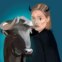 Signos Zodiacales. Een project van  Tekening y  Digitaal schilderij van Paula Marquez - 09.03.2020