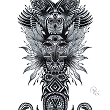 Mi Proyecto del curso: Ilustración con entramados en blanco y negro. Un proyecto de Dibujo de Mario Portuguez - 10.04.2020