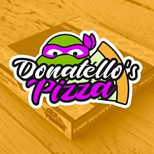 Donatello´s Pizza. Logo Design, and Graphic Design project by Alvaro Manzanares - 04.07.2020