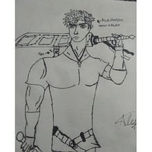 Practica de desarrollo de comic. Es es un personaje de un libro que estoy haciendo.. Pencil Drawing project by andresarcia19 - 04.12.2020