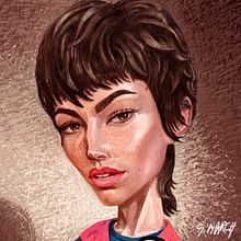 ÚRSULA CORBERÓ "TOKYO". Un proyecto de Dibujo de Retrato y Dibujo digital de GERMáN MARCH - 12.04.2020