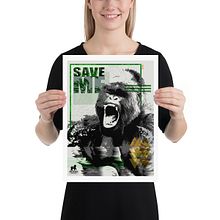 Mountan Gorillas "SAVE ME" . Un proyecto de Bellas Artes, Caligrafía, Diseño, Diseño de carteles, Diseño gráfico e Ilustración tradicional de Adriana Riolo - 01.02.2020