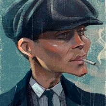 Tommy Shelby. Un projet de Illustration traditionnelle et Illustration numérique de Elysa Castro - 13.04.2020