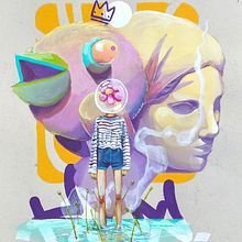 Mi Proyecto del curso: Ilustración con pintura y técnica mixta. KST . Acr, and lic Painting project by Andrés De La Bastida Mier - 04.13.2020