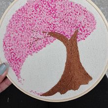 arbol sakura. Embroider project by Esther AB - 04.13.2020
