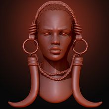 Mursi Peolple. 3D Modeling, and 3D Character Design project by João Lázaro - 04.13.2020