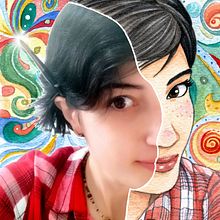Toon me challenge. Un proyecto de Artesanía, Bellas Artes, Collage, Cómic, Creatividad, Dibujo, Dibujo a lápiz, Dibujo artístico, Dibujo de Retrato, Diseño de personajes, Ilustración tradicional, Ilustración infantil, Instagram, Pintura, Pintura a la acuarela y Redes Sociales de Cristina Aguilera - 13.04.2020