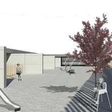 Proyecto para Escuela Infantil en Orriols (Valencia - España). Un proyecto de 3D, Arquitectura y Diseño de Almudena Alarcon Ruiz - 01.12.2018