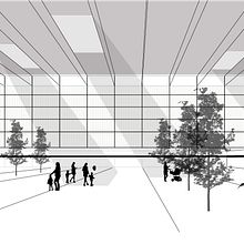 Proyecto para Escuela de Idiomas en Orriols (Valencia - España). Un proyecto de 3D, Arquitectura, Collage y Diseño de Almudena Alarcon Ruiz - 01.05.2019