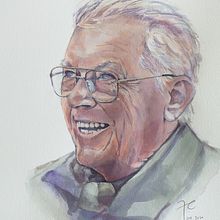 Retrato acuarela 2. Un progetto di Disegno di ritratti e Pittura ad acquerello di Henar - 13.04.2020