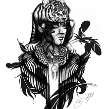 Mi Proyecto del curso: Diseño e ilustración digital de tatuajes con Procreate. Un progetto di Illustrazione tradizionale e Illustrazione digitale di Víctor Bermudez Galdeano - 30.12.2019