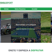 Hoolisport.com. Web Development project by Raúl Rosas García - 04.17.2020