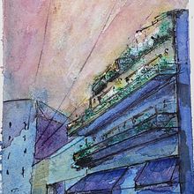 My project in Architectural Sketching with Watercolor and Ink course Argentina. Un progetto di Illustrazione architettonica e Pittura ad acquerello di cascardo.r - 13.04.2020