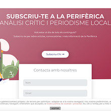Diseño web periferica.cat. Un proyecto de Diseño y Diseño Web de Judith - 13.11.2019
