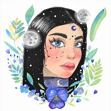 Mi Proyecto del curso: Retrato ilustrado en acuarela. Un progetto di Illustrazione tradizionale di Maria Camila - 14.04.2020