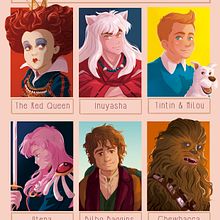 Sixfanarts. Un progetto di Character design, Illustrazione tradizionale e Illustrazione digitale di Sara Vilà Cardona - 09.04.2020