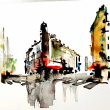 My project in Architectural Sketching with Watercolor and Ink course. Een project van  Tekening,  Schetsen, Aquarelschilderen,  Architecturale illustratie, Sketchbook y  Illustratie met inkt van Jungkunz Thomas - 14.04.2020