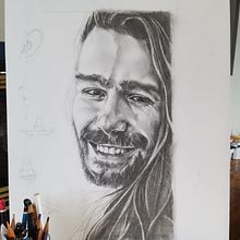 My project in Realistic Portrait with Graphite Pencil course. Un progetto di Disegno di Claudine Dufour - 14.04.2020