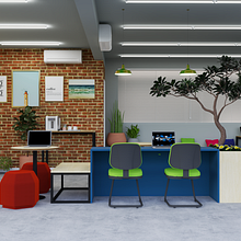 Projeto corporativo. 3D, 3D Design, Architecture, Interior Architecture, Interior Design, and Retail Design project by Gizela Vieira - 04.14.2020