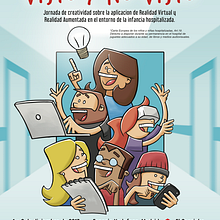 Hackathon social. Ilustración para Cruz Roja.. Un proyecto de Diseño de carteles e Ilustración tradicional de Javier Sánchez Nagore - 17.10.2017