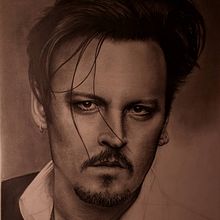 Johnny Depp ~ @mareaink . Een project van  Tekening van Milton Baliña - 14.04.2020