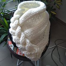 Tejido de cuello a dos agujas - @vivirtejiendo. Fiber Arts project by Judith García Nuñez - 03.29.2020