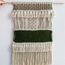 Proyecto Final del curso: Introducción al macramé. Macramé, and Fiber Arts project by Alessia Seravalle - 04.15.2020