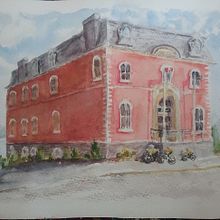 My project in Architectural Sketching with Watercolor and Ink course. Un proyecto de Pintura a la acuarela de Jeanne Keegan-Henry - 21.05.2020