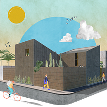 Mi Proyecto del curso: Representación gráfica de proyectos arquitectónicos. Un proyecto de Arquitectura, Arquitectura digital, Collage, Creatividad, Dibujo digital, Diseño, Diseño 3D, Ilustración arquitectónica, Paisajismo, Post-producción fotográfica		 y Retoque fotográfico de Pablo Sandoval - 14.04.2020